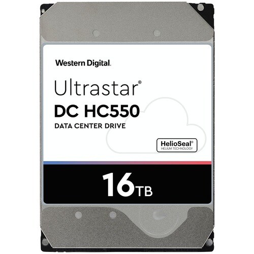 Disque dur WD Ultrastar DC HC550 - 3.5" Interne - 16 To - SAS (12Gb/s SAS) - 7200trs/mn - 512e Format