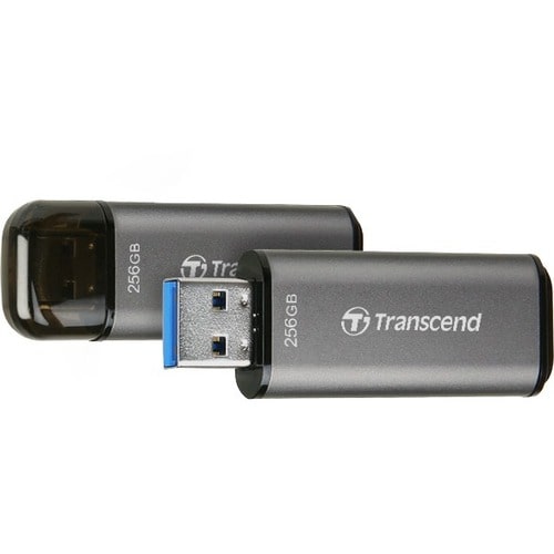 Transcend JetFlash 920 256 GB USB 3.2 (Gen. 1) Typ A Flash-Laufwerk - Grau - 420 MB/s Read Speed - 400 MB/s Write Speed