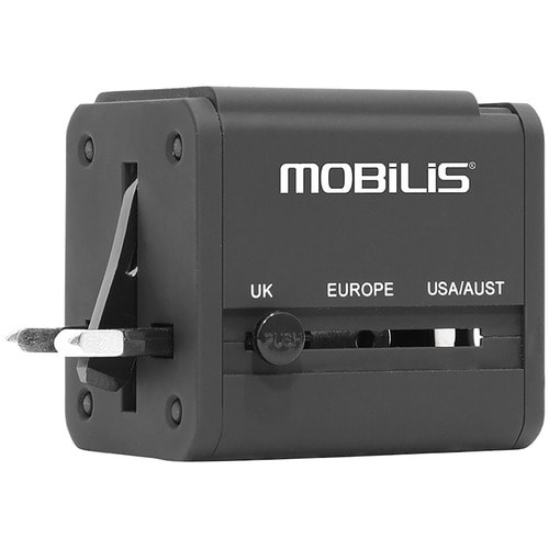 MOBILIS AC Adapter - Universal Adapter - For Smartphone, Tablet PC, USB Device - 120 V AC, 230 V DC Input - 5 V DC Output 