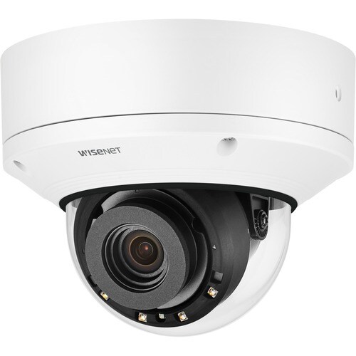 Hanwha Techwin PND-A9081RV 8 Megapixel Indoor 4K Network Camera - Color - Dome - White - 98.43 ft Infrared Night Vision - 