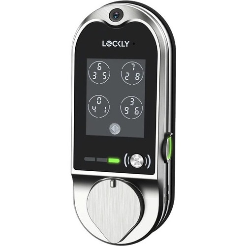 Lockly Vision Smart Lock + Video Doorbell - Touchscreen - Bluetooth - Satin Nickel