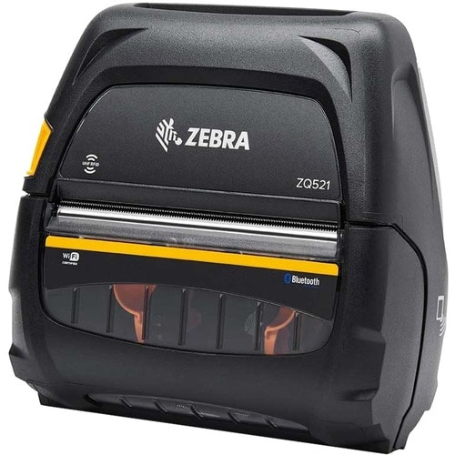 Zebra ZQ521 Mobile Direct Thermal Printer - Monochrome - Label/Receipt Print - USB - Bluetooth - Near Field Communication 