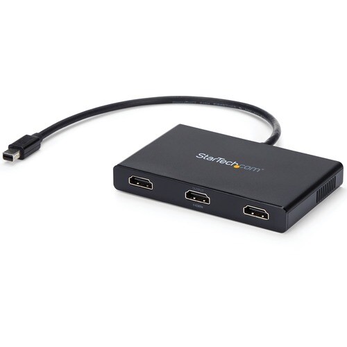 StarTech.com Signal Splitter - Plastic - 30 Hz to 60 Hz - 3840 × 2160 - 15.20 m Maximum Operating Distance - DisplayPort -