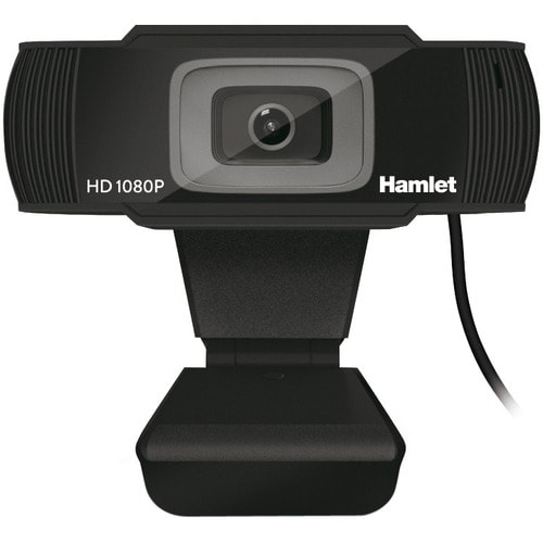 Hamlet Webcam USB FULL HD 1080P e Microfono integrato - CMOS Sensore 2 Megapixel - 30 fps -  1920 x 1080 Video - Auto focu