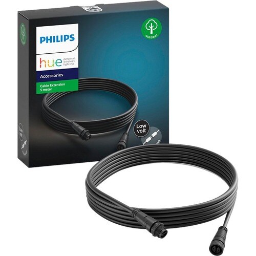 Philips Power Extension Cord - 5 m - For Power Supply, Light - Black