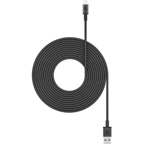 Mophie Charging Cable - 3 m - For iPhone - USB Type A / Lightning - 5 V DC - Black - 1