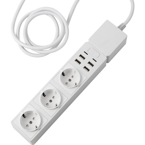 Ciabatta elettrica Edimax - 1,50 m Cord - 10 A Attuale - 120 V AC, 230 V ca Voltage - 2,30 kW