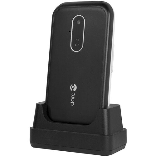 Doro 6621 Feature Phone - 7.1 cm (2.8") 320 x 240 - 3G - Black, White - Flip - MediaTek MT6276A SoC - 1 SIM Support - SIM-