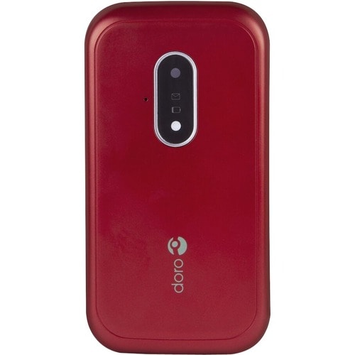 Doro 7031 4 GB Feature Phone - 7.1 cm (2.8") QVGA 320 x 240 - 4G - Red, White - Flip - MediaTek MT6731V/ZA SoC - 2 SIM Sup