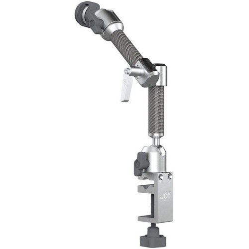 The Joy Factory MagConnect Clamp Mount for Tablet, iPad - Silver - Height Adjustable - Carbon Fiber