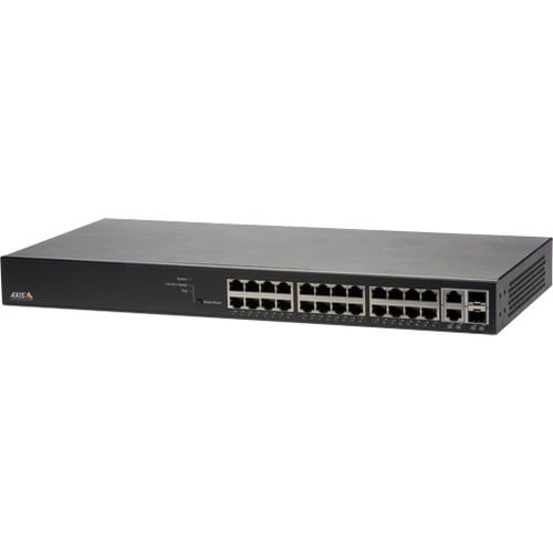 AXIS T8524 26 Ports Manageable Ethernet Switch - 2 Layer Supported - Modular - 2 SFP Slots - Twisted Pair, Optical Fiber -