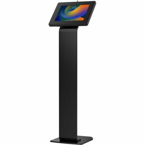 CTA Digital Premium Large Locking Floor Stand Kiosk (Black) - Up to 12.90" Screen Support - 50" Height x 14.70" Width x 16