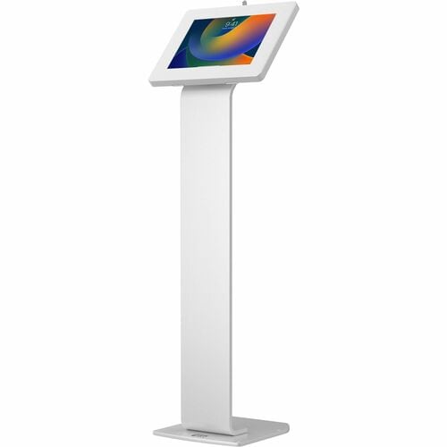 CTA Digital Premium Large Locking Floor Stand Kiosk (White) - Up to 12.90" Screen Support - 50" Height x 14.70" Width x 16