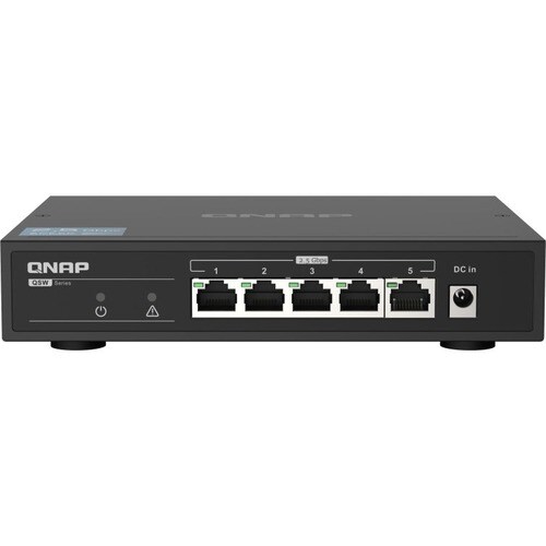 QNAP QSW-1105-5T 5 Ports Ethernet Switch - 2 Layer Supported - 12 W Power Consumption - Twisted Pair - Desktop