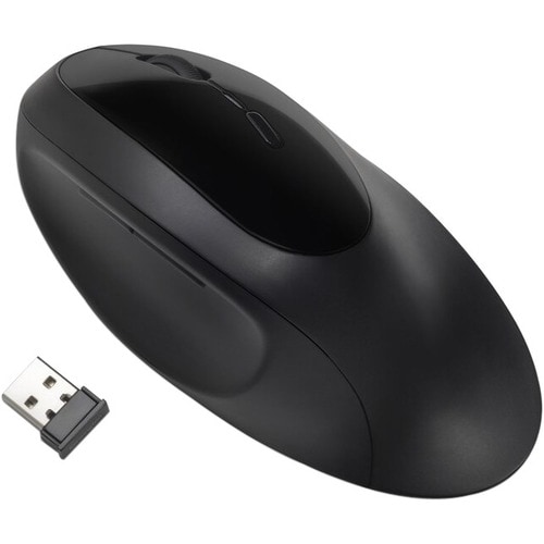 Kensington Pro Fit Mouse - Bluetooth/Radio Frequency - USB - 5 Button(s) - Black - Wireless - 2.40 GHz - 1600 dpi