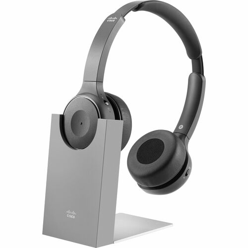 Cisco 730 Wired/Wireless On-ear, Over-the-head Stereo Headset - Carbon Black - Google Assistant, Cortana, Siri - Binaural 