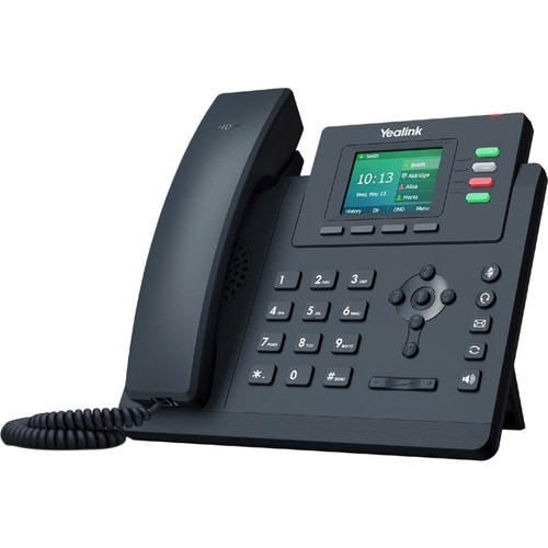 Yealink SIP-T33G IP Phone - Corded/Cordless - Corded - Wall Mountable, Desktop - Classic Gray - 4 x Total Line - VoIP - 2 