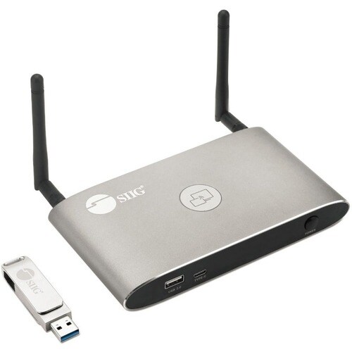 4K Dual View Wireless Media Presentation Switch Gateway - For Meetings & Boardroom Presentation - Supports Whiteboard & An