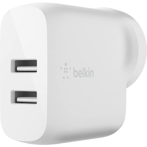 Belkin BOOST↑CHARGE Dual USB-A Wall Charger 24W - 24 W - 4.80 A - White - 1