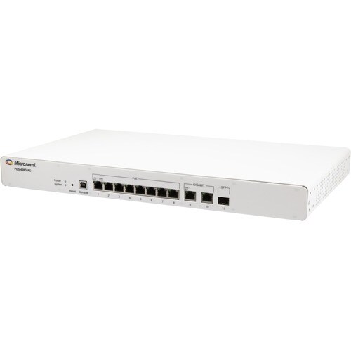 Microchip PDS-408G 10 Anschlüsse Verwaltbar Ethernet-Switch - 2 Unterstützte Netzwerkschicht - Modular - 1 SFP-Steckplätze