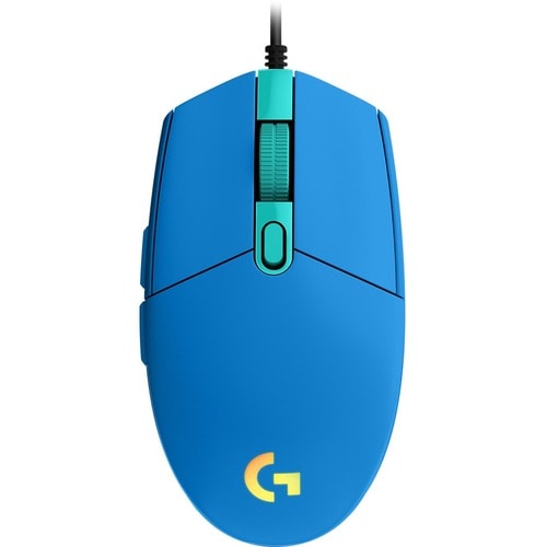 Logitech G203 Gaming Mouse - USB - 6 Button(s) - Blue - Cable - 8000 dpi
