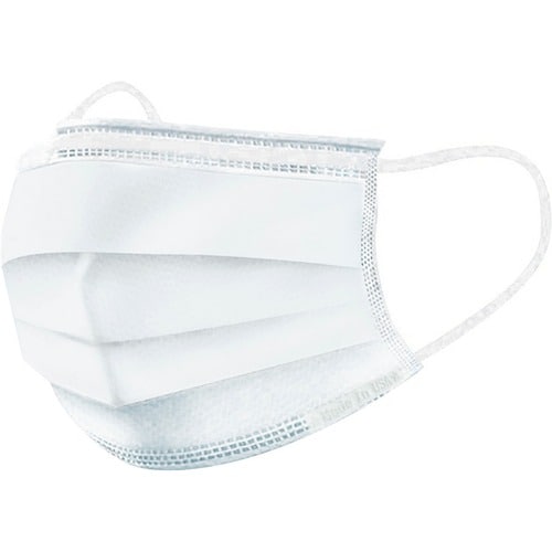 Adesso 3 Ply Disposable Personal Protective Face Mask (50 Masks/Box) - Recommended for: Face - Disposable, Comfortable, Br