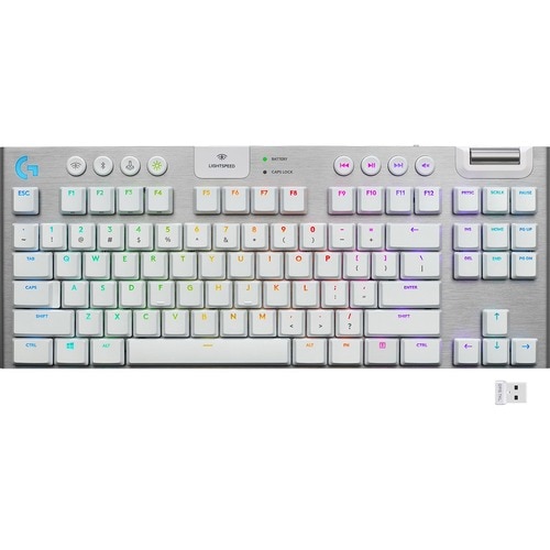 Logitech G915 TKL Tenkeyless Lightspeed Wireless RGB Mechanical Gaming Keyboard - Wireless Connectivity - Bluetooth/Wi-Fi 
