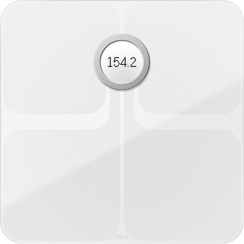 Fitbit Aria 2 Digital Floor Scale - 400 lb / 150 kg Maximum Weight Capacity - Wireless LAN - White