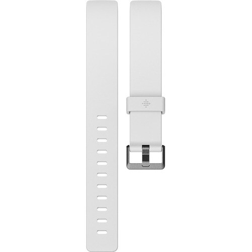 Fitbit Adjustable Smartwatch Band - Small (S) - White - Elastomer, Aluminium