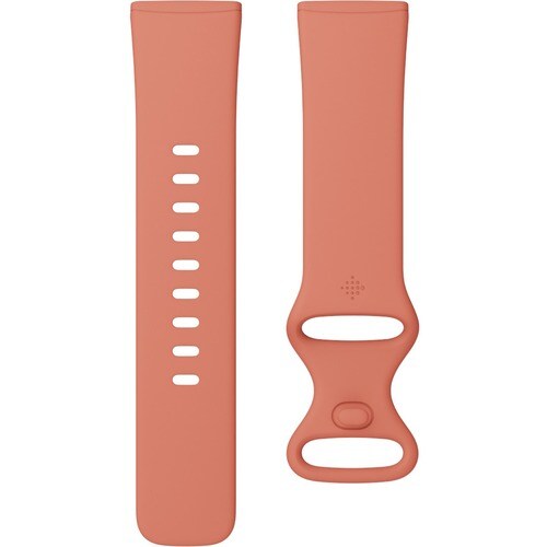 Fitbit Infinity Adjustable Smartwatch Band - Large (L) - Loop & Peg Attachment - Pink Clay - Silicone