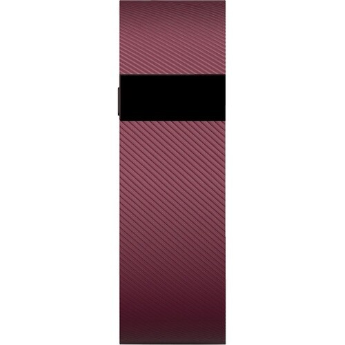 Fitbit CHARGE Smart Band - Burgundy Body Color - Stainless Steel Body Material - Elastomer Band Material - Accelerometer, 