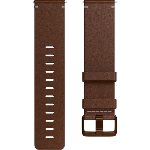 Fitbit Adjustable Smartwatch Band - Small (S) - Cognac - Leather, Aluminium