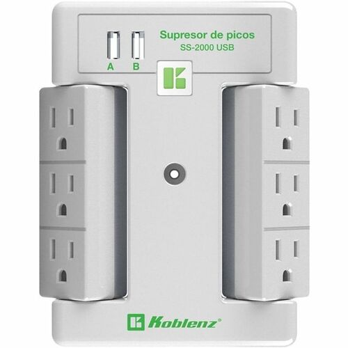 MULTICONTACTO SS2000USB PARED SUPRESOR DE PICOS 2000JOULES