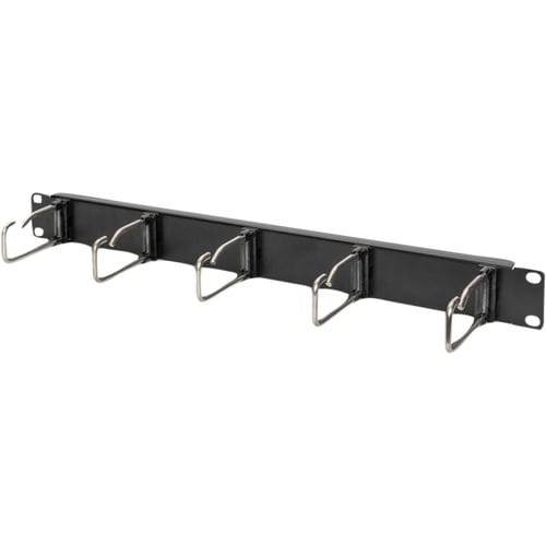 Digitus Cable Routing - Jet Black - 1 Pack Pack - Cable Management Panel - 1U Rack Height x 19" Panel Width - Steel