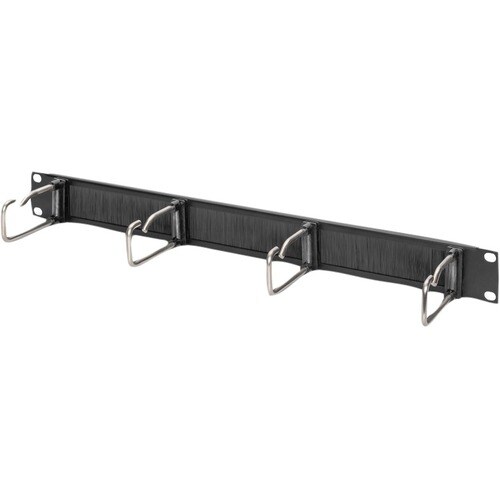 Digitus Cable Routing - Jet Black - 1 Pack Pack - Cable Management Panel - 1U Rack Height x 19" Panel Width - Steel