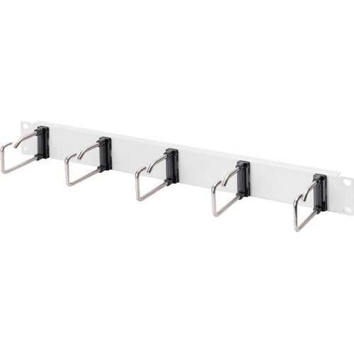 Digitus Kabelrangierpanel mit Stahlbügeln für 482,6 mm (19")-Schränke, 1HE. Typ: Kabelmanagementtafel, Gehäusematerial: St