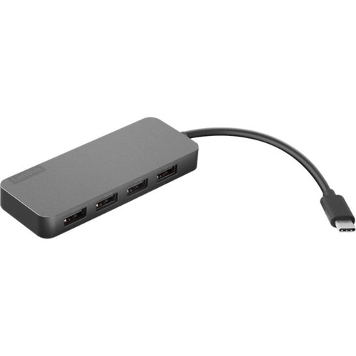 Lenovo USB-Hub - USB-Typ C - Extern - Grau - 4 Total USB Port(s) - 4 USB 3.0 Port(s)