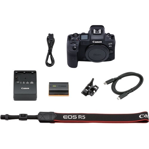 Canon EOS R5 45 Megapixel Mirrorless Camera with Lens - Autofocus - 7.6 cm (3") Touchscreen LCD - Sensor-shift (IS) - 8192