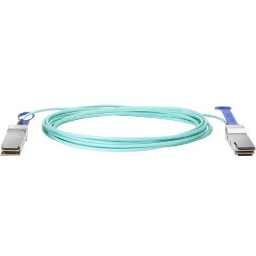 HPE 5 m Fibre Optic Network Cable for Network Device - First End: 1 x QSFP28 Network - Second End: 1 x QSFP28 Network - 10