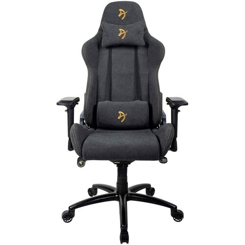 Arozzi Verona Signature Gaming Chair - For Gaming - Fabric, Metal, Foam - Gold SOFT YET DURABLE FURNITURE FABRIC