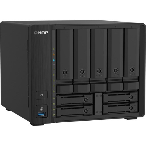 QNAP TS-932PX-4G 9 x Total Bays SAN/NAS Storage System - 512 MB Flash Memory Capacity Alpine AL-324 Quad-core (4 Core) 1.7