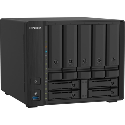 QNAP TS-932PX-4G 9 x Total Bays SAN/NAS Storage System - 512 MB Flash Memory Capacity Alpine AL-324 Quad-core (4 Core) 1.7