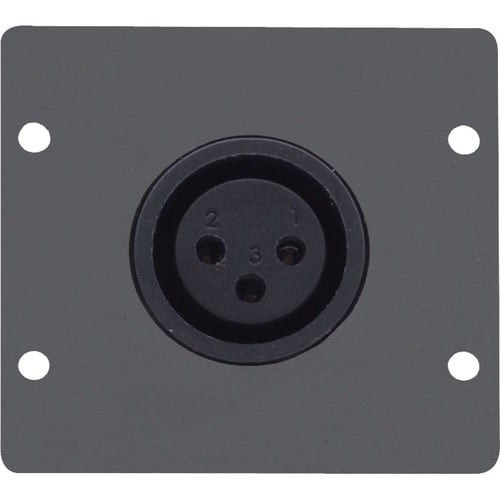 Kramer WA-1XLF(G) Faceplate Insert - 1 x Total Number of Socket(s) - Grey - 1