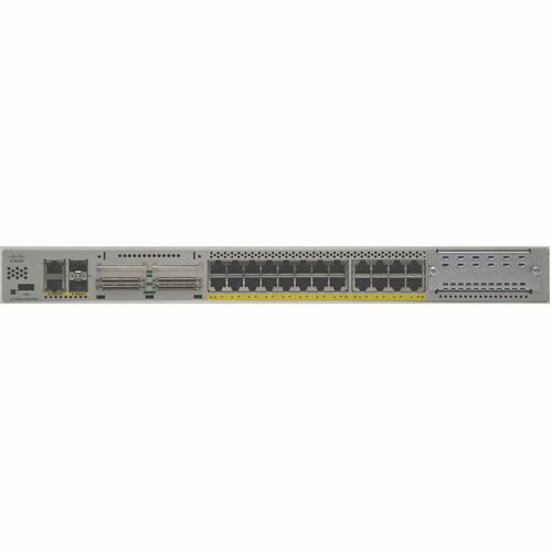 Cisco 1100 C1100TGX-1N24P32A Router - 26 Ports - 24 RJ-45 Port(s) - 2 WAN Port(s) - 3 Network Interface Module (NIM) Slots