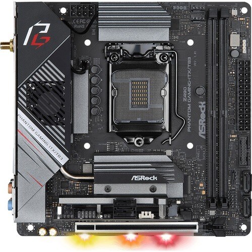ASRock Z490 Phantom Gaming-ITX/TB3 Desktop-Mainboard - Intel Chipsatz - Socket LGA-1200 - Intel-Optane-speicherbereit - Mi