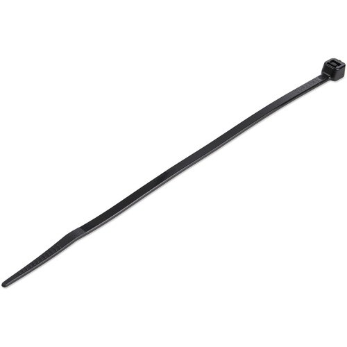 StarTech.com Colliers de Serrage 15cm Noirs - Largeur 3mm - Résistance traction 18kg - Nylon avec pointe incurvée - 94V-2/