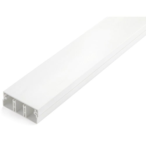 StarTech.com Cable Management Raceway 78" - 3 Compartment Network Cord Hider/ Cover/ Concealer Kit - Channel Cable/ Wire D