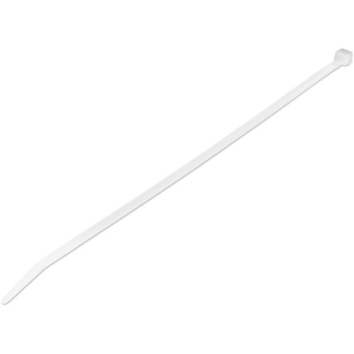 StarTech.com 1000 Pack 10" Cable Ties - White Extra Large Nylon/Plastic Zip Ties Adjustable Network Cable Wraps UL TAA - C