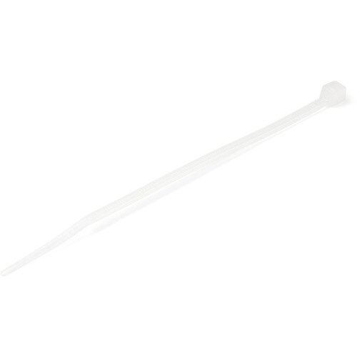 StarTech.com 100 Pack 4" Cable Ties - White Small Nylon/Plastic Zip Ties Adjustable Network Cable Wraps UL TAA - Cable tie