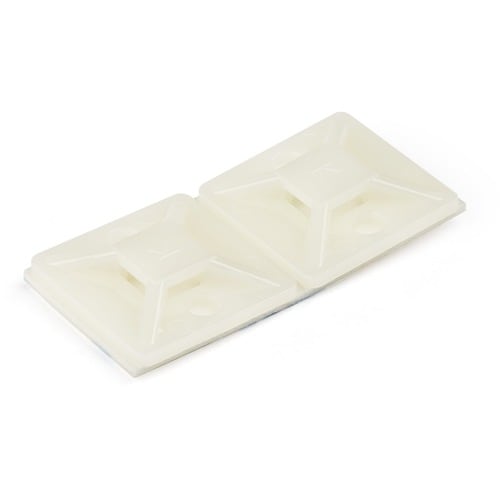 StarTech.com 100 Pack Cable Tie Mounts with Adhesive Tape for 0.18in (4.6mm) Wide Ties - Nylon/Plastic Zip Tie Mounts - 94